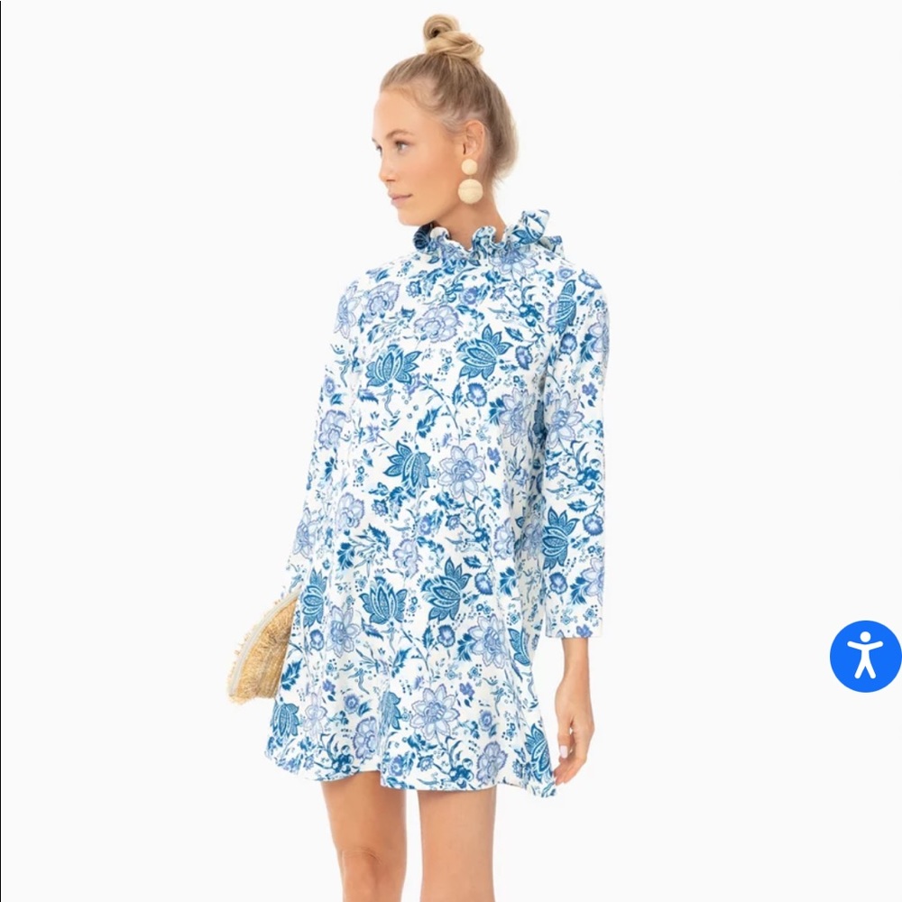 Tuckernuck Blue Chintz Floral Daphne Dress